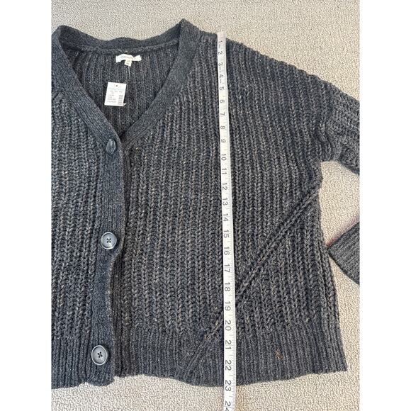 NWT Maurices Cardigan Sweater Knit Cropped Metallic Thread Black Gold Size XL - Picture 6 of 8